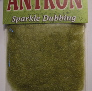 antron sparkle dubbing  Wapsi golden olive